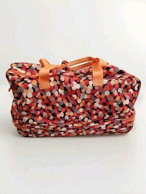 Vera Bradley Rolling Duffel Bag Wheeled Carry On Travel Luggage Weekender + Cosm
